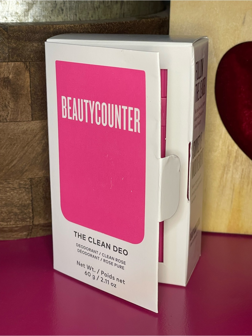 NIB Beautycounter The Clean Deo - REFILLABLE Clean Rose Scent